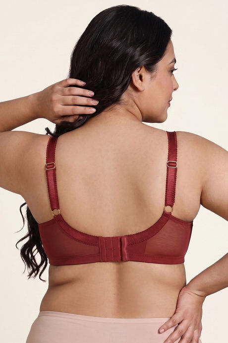 Zivame True Curv Double Layered Non Wired 3/4th Coverage Sag Lift Bra - Sundried Tomato — image 4